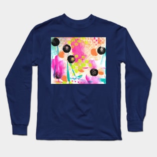 Dream Cloud Series -  Black Dots and Fun Long Sleeve T-Shirt